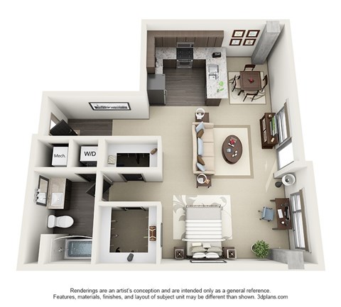 1600 Vine_Studio S5 Floor Plan